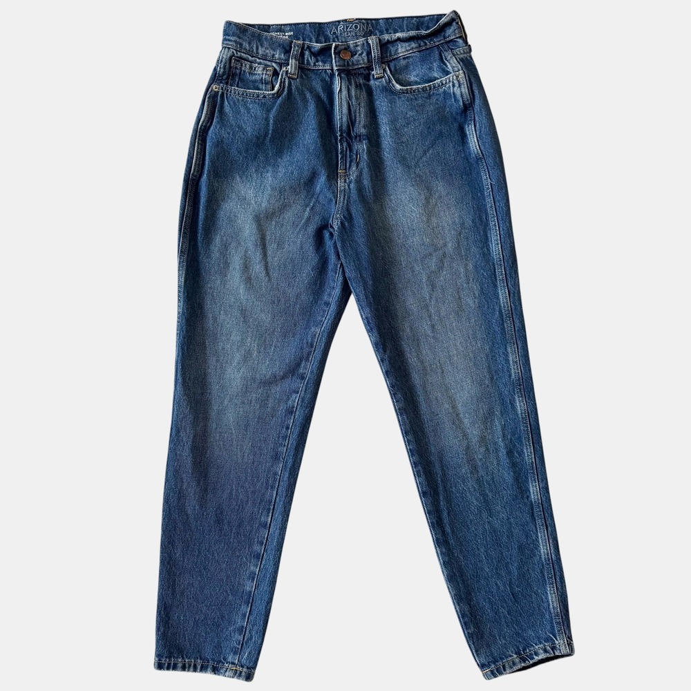 Arizona Jeans Highest‎ Rise Mom Jeans Womens 9 29 Blue Tapered Leg Retro Y2K 90s